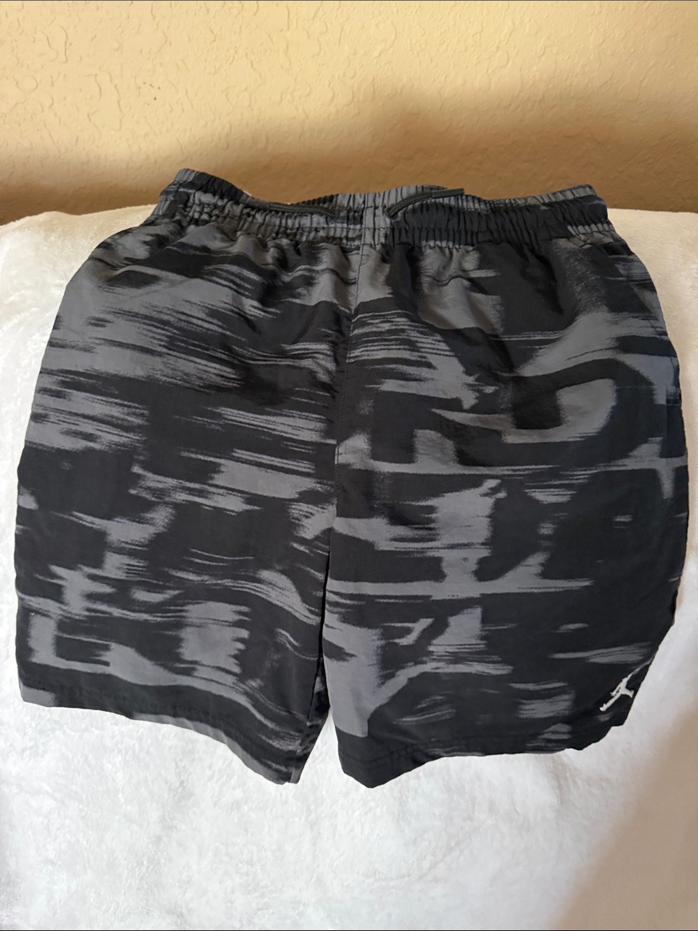 Jordan Black Athletic Shorts with Red Jumpman